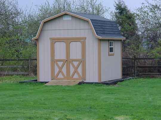 10X12 6 Foot Side Storage Barn